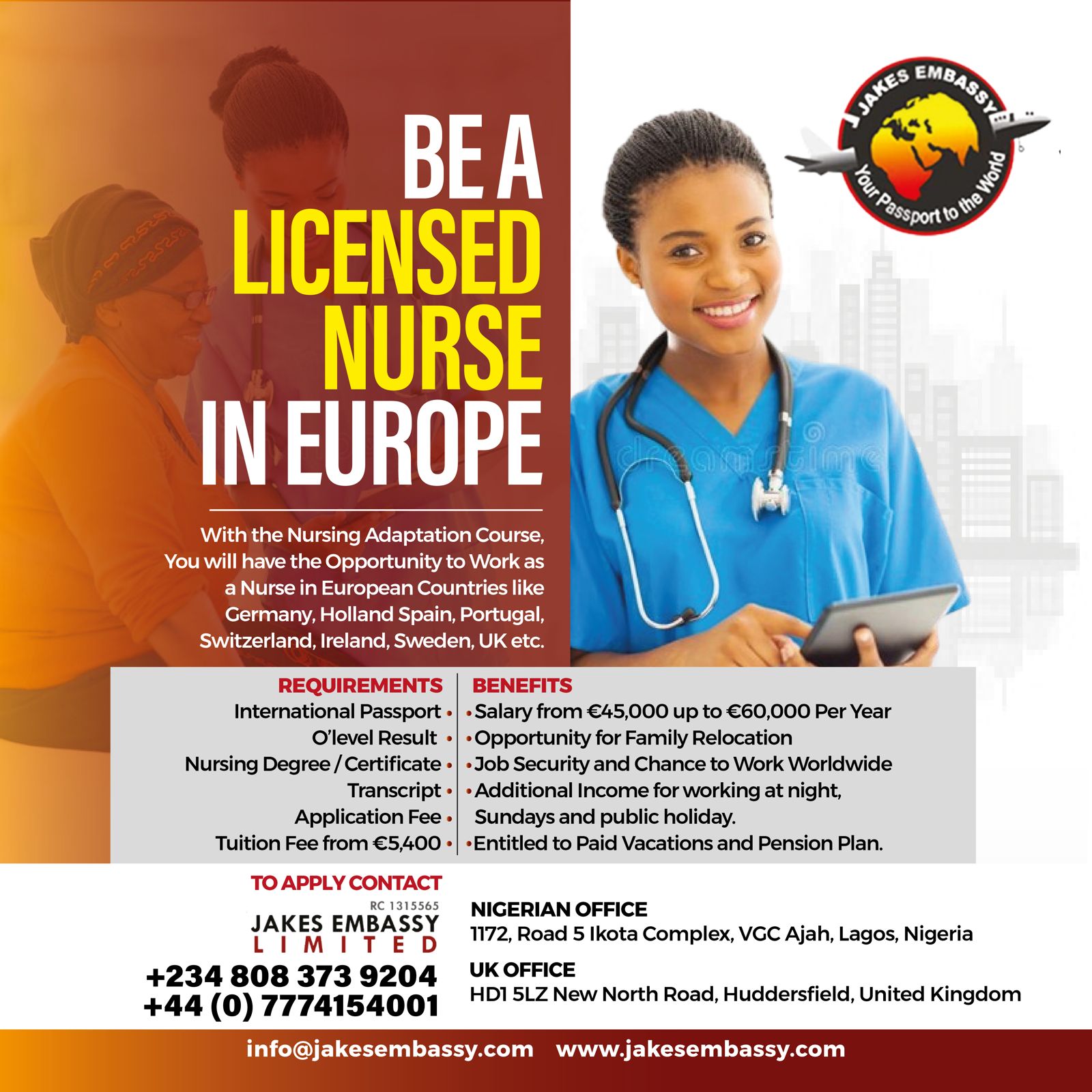 Work As A Nurse in Europe